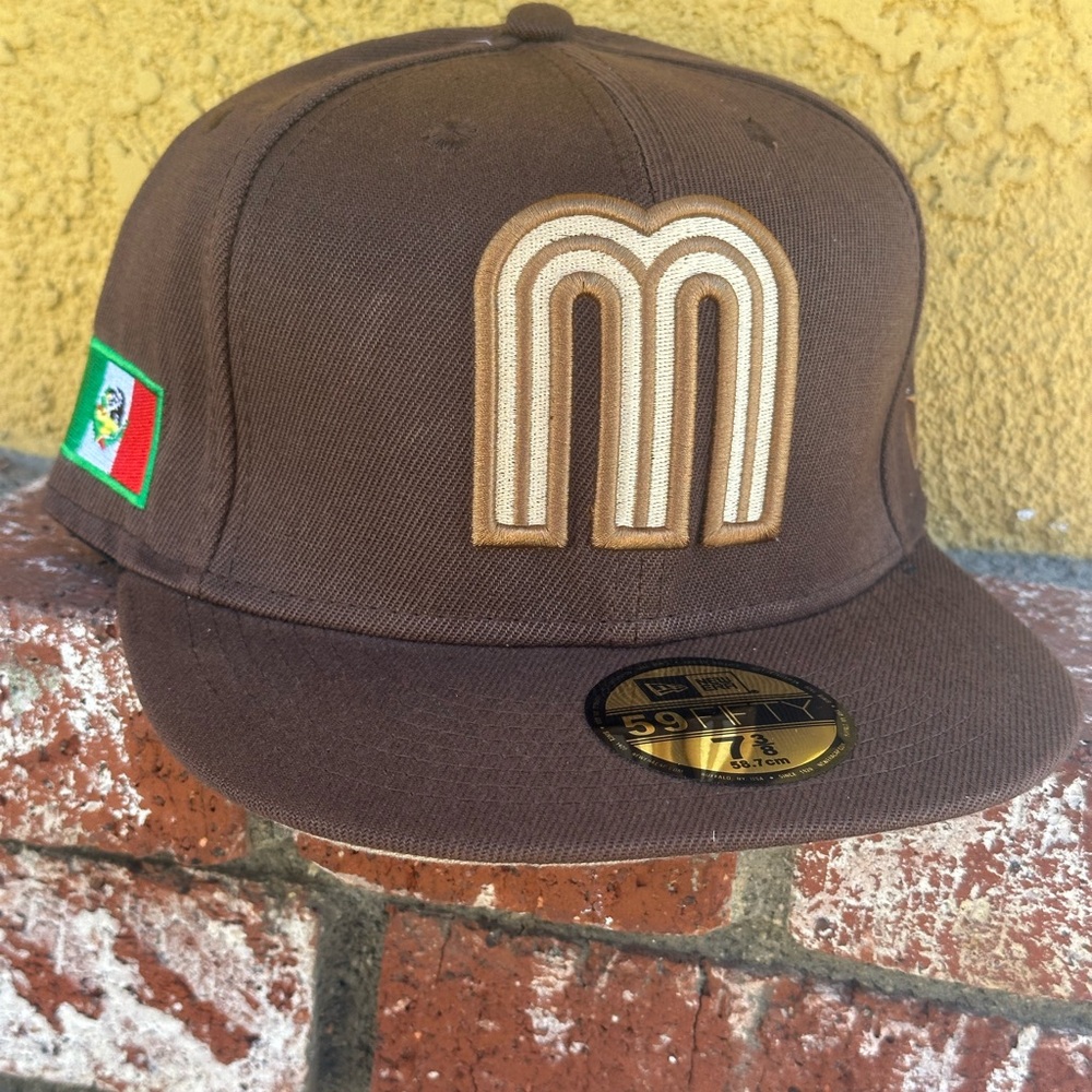 Brown New Era Cap with Embroidered Logo